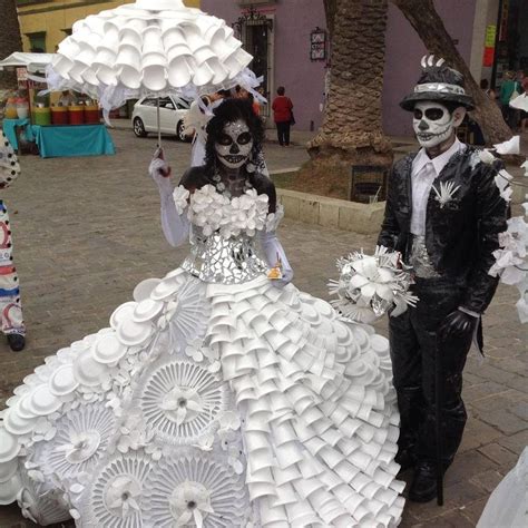 Day Of The Dead Recycled Dress Recycled Costumes Recycled Fashion