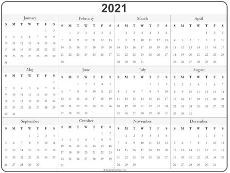 Free Calendar Templates 2021 Printable Monday To Friday Example