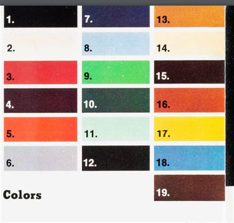 Ford Bronco Paint Codes And Color Charts