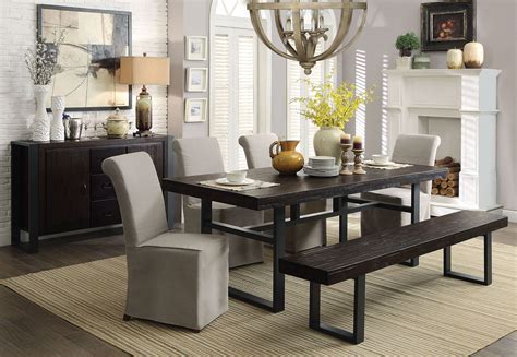 Dining table with modern half circle base. Keller Reclaimed Wood Dining Room Set, 106941, Coaster ...