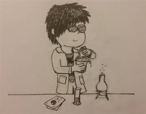 Dr Scientist Guy Inktober 4 By Nuclearburrito On Deviantart