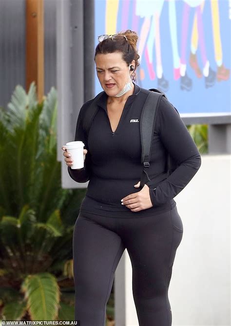 Chrissie Swan Shows Off Her Slimmed Down Figure In Activewear While Out
