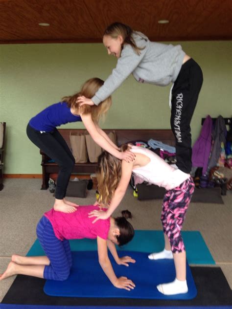 Yoga Poses With Four People Yogawalls