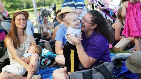 Synchronized Breastfeeding In Riverfront Park