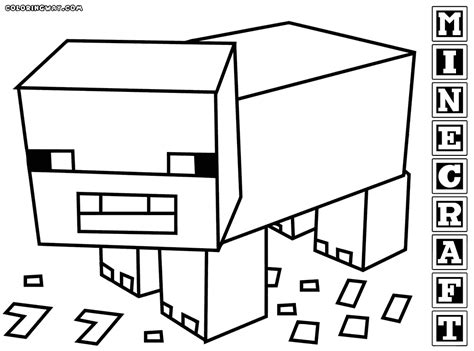 Coloring is a fun way to develop your creativity, your concentration and motor skills while forgetting daily stress. Minecraft Coloring Pages Animals - Coloring Home