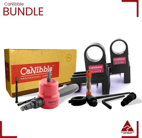 Canibble Professional Nibbler Bundle Made In Australia Two Bench