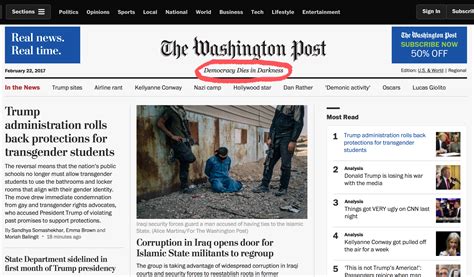 New Tagline For The Washington Post By Angela Misri Innovative