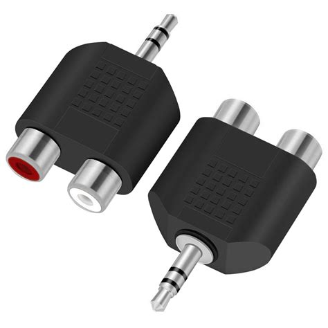 Mm Auxiliary Jack To RCA Female Audio Adapter