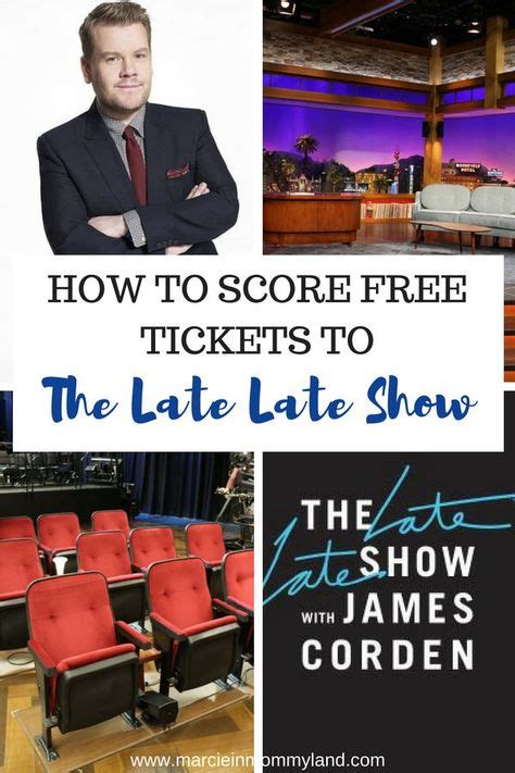 How To Get Late Late Show Tickets Marcie In Mommyland Travel Usa