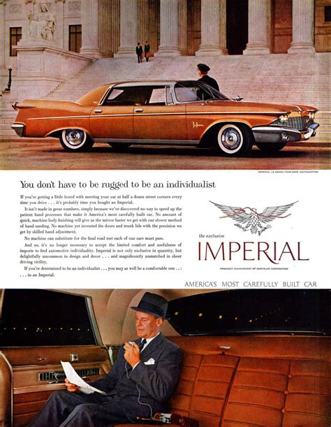 1960 imperial ad chrysler imperial car ads chrysler