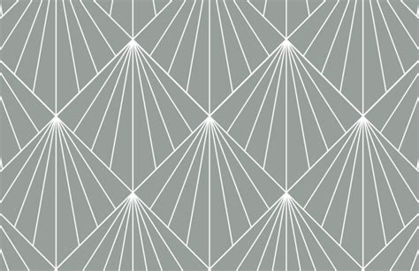 Grey Art Deco Print Wallpaper Geometric Pattern