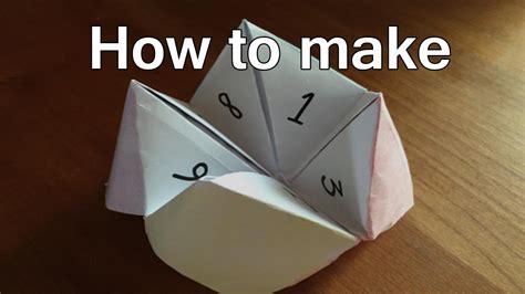 How To Make Fortune Tellers Out Of Paper Fortune Teller Origami Steps