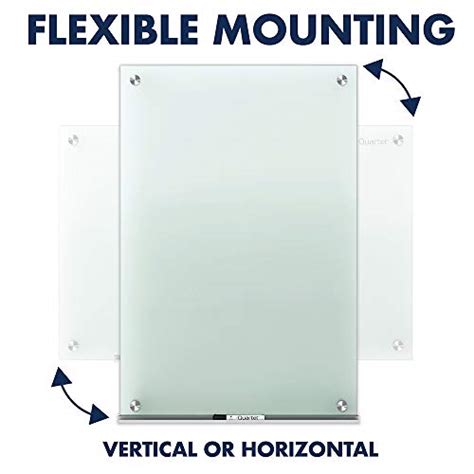 Quartet Glass Whiteboard Dry Erase White Board 3 X 2 Frosted Frameless Infinity Wall Mount