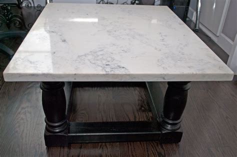 Buy Hand Crafted Quartz Coffee Table With Ebony Base Made To Order