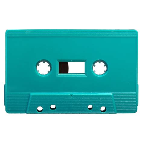 Turquoise Blank Audio Cassette Tapes Retro Style Media