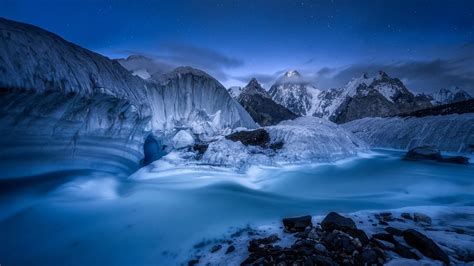 Snowy Stars High Mountain Winter 1080p Karakoram Range Frozen