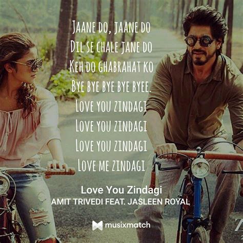 Love You Zindagi Dear Zindagi Bollywood Quotes Dear Zindagi Quotes