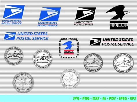 Usps Svg United States Postal Service Post Office Svg Etsy