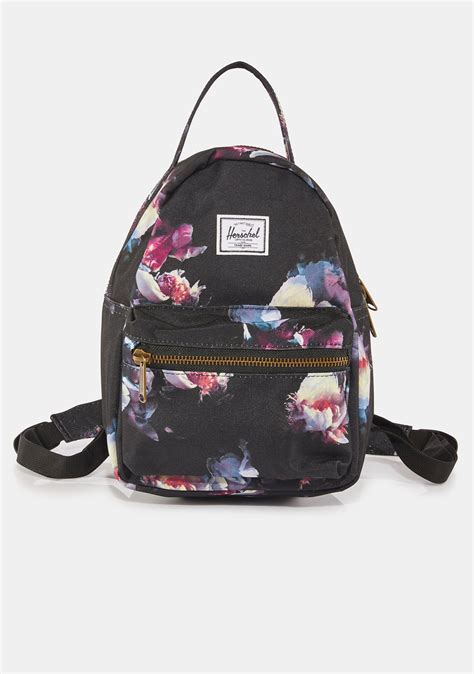 Backpacks Gothic Floral Nova Mini Backpack Herschel Womens ⋆ Avekxa