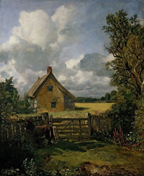John Constable A Cottage In A Cornfield C1817 33 Landscape