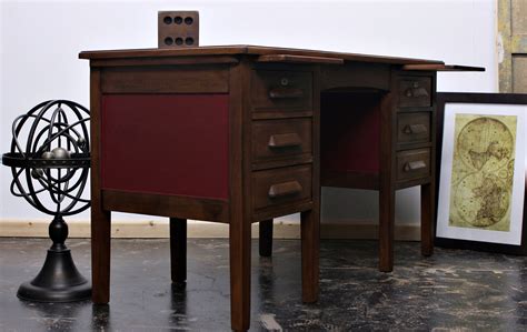 Vintage Wooden Desk Antique Desk Gushi Furniture Etsy