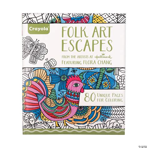 Crayola Folk Art Escapes Adult Coloring Book Discontinued