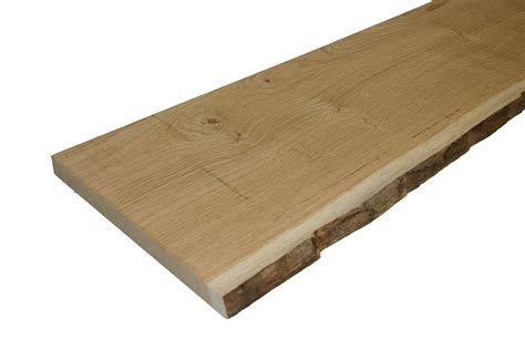 Oak Waney Edge Furniture Board L1800mm W300mm T25mm Departments
