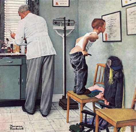 Before The Shot 1958 By Norman Rockwell Paper Print Norman