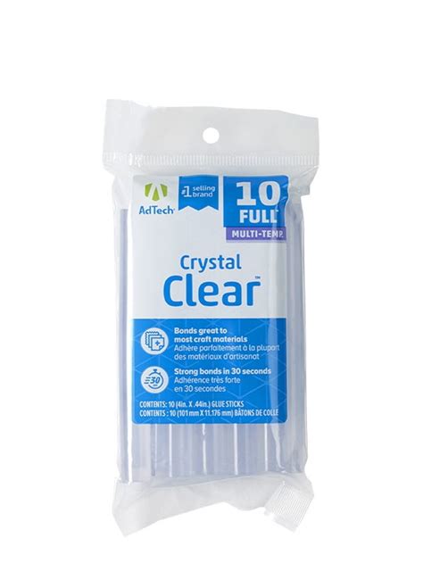 Adtech Crystal Clear Hot Glue Gun Full Size Sticks W220 1410 10