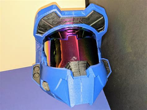 Halo 3 Mark Vi Master Chief Spartan Wearable Helmet 3d Print Etsy