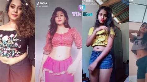 Sri Lankan Beautiful Girls Hot Navel Showing Tik Tok Part 2 By Tik