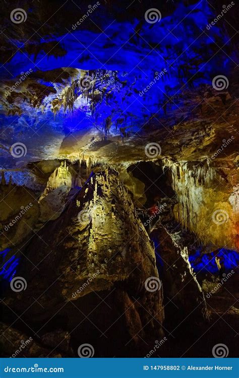 Beautiful Limestone Formations In Prometheus Cave Stock Photo Image