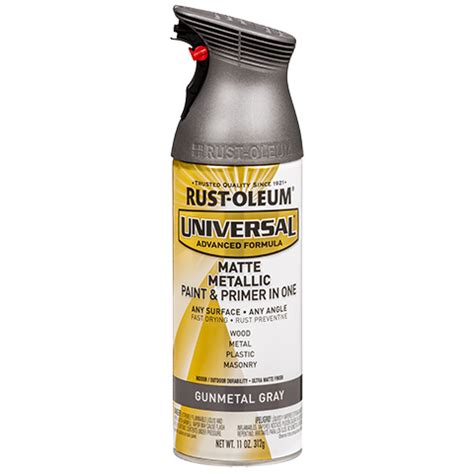 For wood, metal and plastic surfaces. Matte Metallic Spray Paint