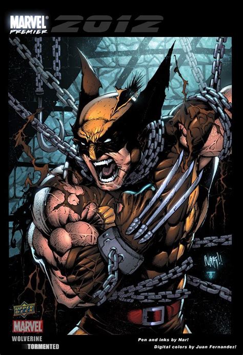 Wolverine Trading Card Lines By Nar Color By Juan Fernandez