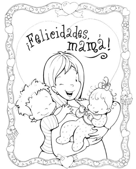 Imagenes Para Colorear E Imprimir Del Dia De La Madre Páginas Imprimibles