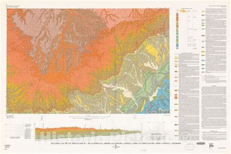Map Geologic Map Of The Westwater 30 X 60 Quadrangle Grand And