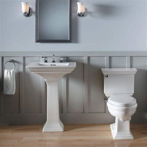 Kohler Memoirs Stately Ceramic Pedestal Bathroom Sink Combo In White