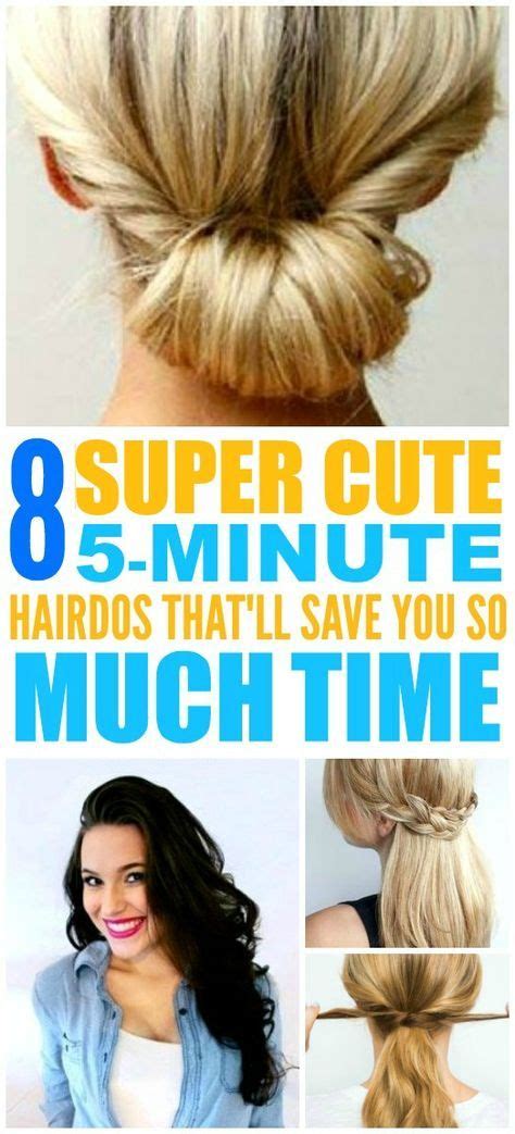 These Super Easy And Cute 5 Minute Hairstyles Are The Best Im So Happy I Found These Amazing 5