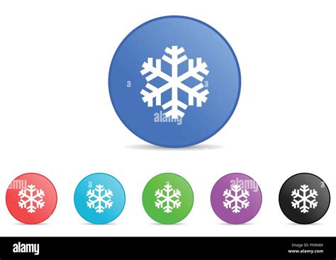 Cold Snowflake Winter Snow Ice Vector Icons Stock Vector Image And Art