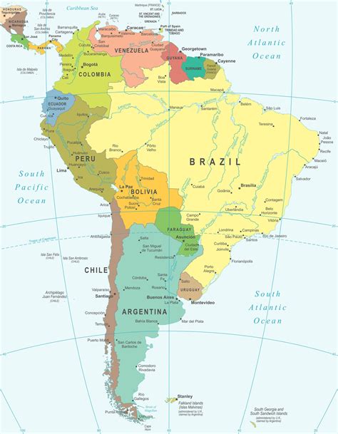 South America Map Mappr
