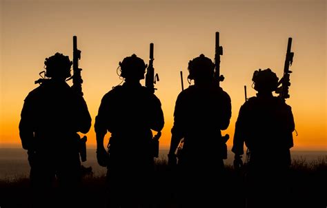 Wallpaper Army Soldiers Silhouettes Images For Desktop Section