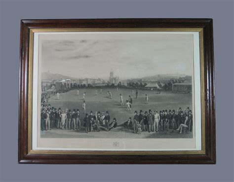 Print The Cricket Match Between Sussex And Kent At Brighton