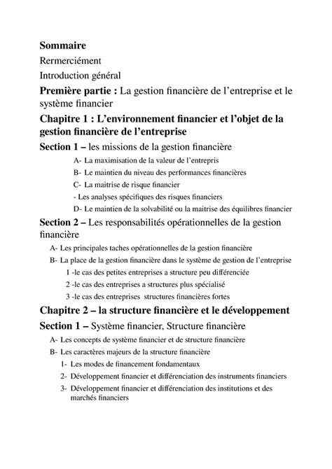 Memoire finance  gestion financière et développement financier