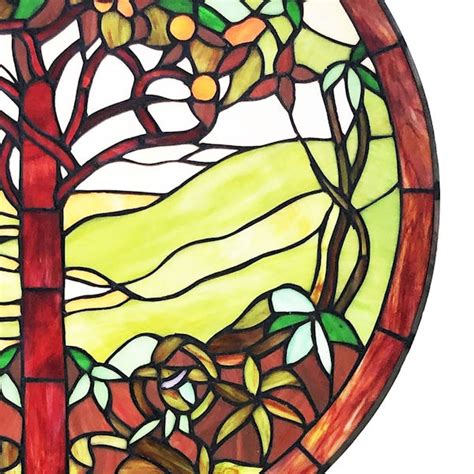 Tree Of Life Stained Glass Panel Acorn