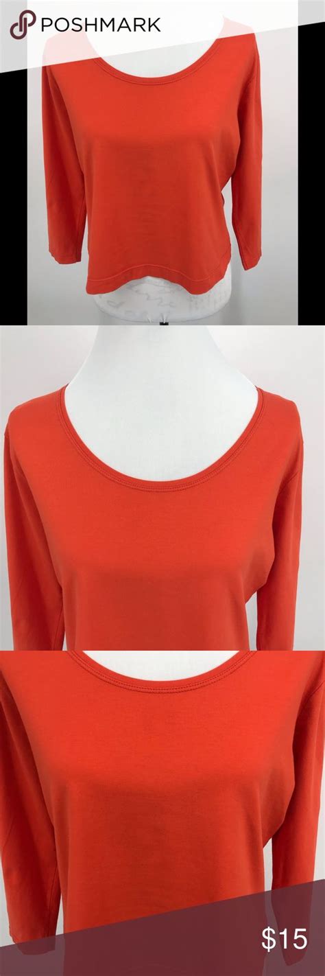 Finette Orange Long Sleeve Top Jersey Size Orange Long Sleeve