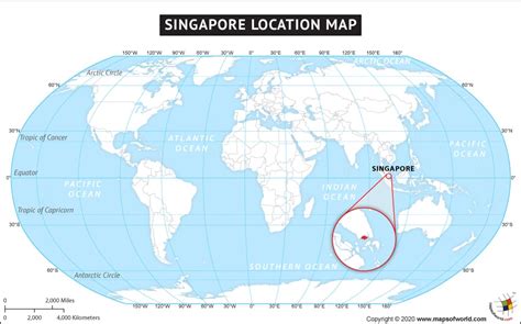 Where Is Singapore Located Location Map Of Singapore