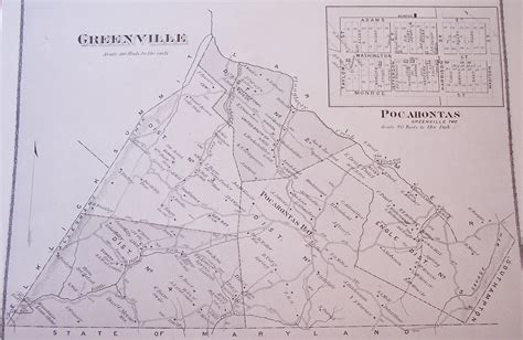 1876 Greenville Township Map