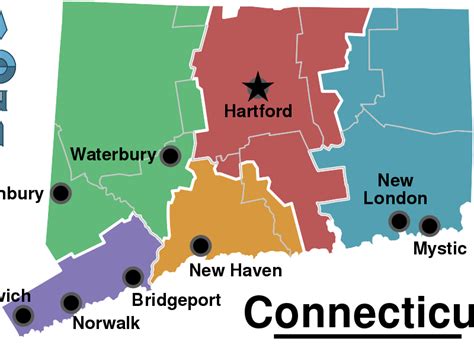 Filemap Of Connecticut Regionssvg Wikitravel Shared