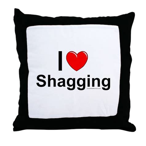 Shagging Throw Pillow By Iloveadulthumor