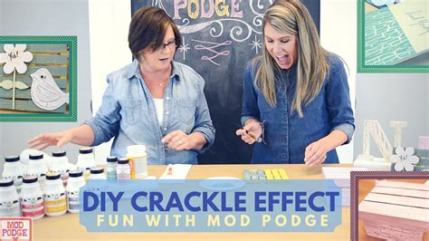 How To Make A Crackle Effect Using Mod Podge Youtube